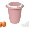 Westmark Ciotola con Coperchio in Due Parti, 1 L, con Beccuccio, Plastica, Bianco e Rosa, 3151227P