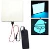 NWpangu Pannello luminoso elettroluminescente EL fai da te, lampada di carta tagliabile per decorazione festiva/cosplay/segnali di avvertimento, luce blu ghiaccio (10 cm x 10 cm)
