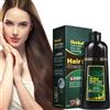 JRTTOSSE Shampoo colorante naturale per capelli alle erbe in 10 minuti, shampoo colorante per capelli neri, tintura per capelli multicolore per uomini e donne (Chestnut Brown)