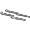 Alberts 410834 - Vite per occhi senza accessori, adatta a nastri, zincata a caldo, filettatura M16, asta filettata iniziale, vite centrale, 130 mm, set da 4 pezzi