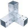 Connex HV4247 - Angolo per palo, 200 x 185 x 185 mm, per legno 71 x 71 mm