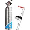 Firexo Estintore (500ml) - Fire Extinguisher Per Casa, Auto, Cucina, Camper, Lavoro, Ristorante, Barca, Camino - Estintore a Polvere per Tutte Le Classi Di Fuoco
