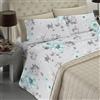 BANZAII TEXTILE INNOVATOR ONLINE Banzaii - Completo Lenzuola Matrimoniale In Microfibra Made In Italy Con Angolo h 30 cm Sally Grigio