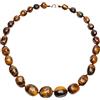 Treasure Bay Meravigliosa collana spessa in agata per donne e ragazze, 55 cm, Gemma, Agata