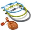 LUCKY BUDDHIST 3 Bracciali Tibetani Buddisti Regolabili - Bracciali in Corda Intrecciata per Uomo e Donna - Include Portachiavi Buddha in Legno