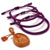 LUCKY BUDDHIST 3 Bracciali Tibetani Buddisti Regolabili - Bracciali in Corda Intrecciata per Uomo e Donna - Include Portachiavi Buddha in Legno