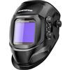 ARCCAPTAIN Maschera Saldatura Autoscurante, 100 x 93 mm, Con Ampio Campo Visivo, Real Colour Completamente Automatico, con Casco per Saldatura, Colore Vero, Ombra Larga 4/9-13 per MIG, TIG, ARC