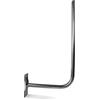 DOJA Barcelona | Staffa L Antenna | 1 Pezzo | Supporto Parabola L | Ø 25mm | 30 X 58cm | Staffa a L per Antenna in Acciaio | Accessori per Parabolica | Pali Antenna L per TV, Staffa a L Antenna