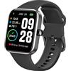 TOZO S2 Smartwatch Uomo Donna, 1.69'' Schermo Orologio Smartwatch con Contapassi, Cardiofrequenzimetro da Polso, Monitoraggio del Sonno, Activity Tracker Sport Impermeabile 5ATM per Android iOS
