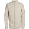 JACK & JONES Jprccmaze-Maglietta in Lino, con Bottoni, L/S Camicia a Maniche Lunghe, Campi di Rye/Fit: vestibilità Comoda, S Uomo