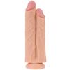 marielove Doppio dildo realistico - XXL dildo 2 peni ghiande vene potente ventosa sex toy giocattolo anale vaginale per donne