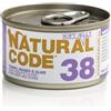 Natural Code 38 Tonno Manzo e Olive 85 gr Per Gatti