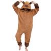 LATH.PIN Adulto Kigurumi Pigiama Unisex Anime Animale Costume Cosplay Costume Tuta Onesies Set Pigiama Panda Biancheria da Notte Sleepwear, Capybara, L