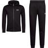 EA7 Emporio Armani TUTA FULL ZIP CON CAPPUCCIO CORE IDENTITY