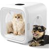 HomeRunPet Scatola Asciuga per Gatti e Cani di Piccola Taglia, 360° Efficiente Asciugatrice Automatica e Silenziosa con Controllo Intelligente della Temperatura (50L Drybo Plus Phon per Cani)