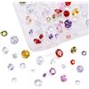 Craftdady - Pietre di zirconia cubica, strass sfaccettati cabochon, per orecchini, bracciali, pendenti, gioielli fai da te e artigianato, 80 pezzi