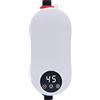 WUPYI2018 Scaldacqua istantaneo elettronico 5500 W, riscaldamento rapido, mini scaldabagno con indicatore LED, impermeabile IPX4, scaldabagno elettrico per bagno cucina, bianco