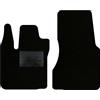 QUEMAR Tappetini Auto compatibili con Smart Fortwo W453 dal 2014 / Kit Set 2 Tappeti in Moquette e Gomma su Misura/Ricami e Colori Personalizzati (0 Ricami, Bordo Nero)