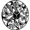 Instant Karma Clocks | Orologio Da Parete | Farfalle | Preciso | Motivo | Silenzioso | Soggiorno | Idea Regalo