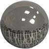 DRW Set di 2 Palline in Ceramica in Argento 10 x 10 x 10 cm, Medidas: 10x10x10 cm