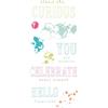 Sizzix Timbri trasparenti - Hello You Sentiments by 49 and Market
