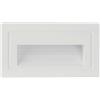 V-TAC VT-1130 Lampada segnapasso LED 3W applique da parete rettangolare bianco IP65 bianco caldo 3000K - SKU 10378