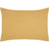 STOF - Federa per cuscino - Dimensione 50 x 70 cm - Qualità percalle di cotone - 100% cotone certificato Oeko-Tex - Colore senape - Modello Elysée - Biancheria da letto per la casa