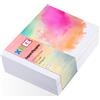 XREE 60 Fogli Carta Acquerello, 300 g/m² Professionale Carta per Acquerelli Carta Cotone Acquerello Cartoline di Natale Fai Da Te per Studenti Insegnanti Adulti Artisti (5 x 7 pollici)