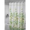 mDesign tenda doccia antimuffa - 180 x 200 cm - tenda coloure verde - tenda per doccia e per vasca - montaggio facile