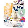 Pott'd Kit di Argilla senza cottura per Principianti. Kit fai da te creativo adulti comprendente argilla senza cottura, attrezzi, colori, pennelli, smalto e istruzioni passo-passo