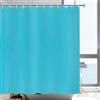 YISURE Tenda da doccia blu acquamarina 200x220 per vasca da bagno, tenda da doccia in tessuto poliestere con pesi idrorepellenti lavabili, larghezza 200 x altezza 220cm