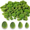 HhBdy Muschio Stabilizzato 24 Pezzi Muschio Finto Verde Palline di Muschio Artificiale 4 Misure Palle di Muschio Simulato Muschio Sintetico Adatto per Composizioni Floreali, Decorazioni Artigianali