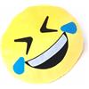 Brigamo Emoticon Cuscino decorativo in peluche, 35 cm (ROFL Smiley)