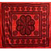 Seamar Telo Arredo Copritutto Grande Poseidon 220x240cm 100% Cotone Copri divano Gran foulard Batik Indiano (Rosso)
