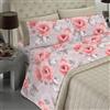 BANZAII TEXTILE INNOVATOR ONLINE Banzaii - Completo Lenzuola Matrimoniale In Microfibra Made In Italy Con Angolo h 30 cm Alessia Rosa