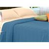 BIANCHERIAWEB Copriletto Tinta Unita in Morbidissima Ciniglia A Onde 100% Cotone Matrimoniale Blu 11
