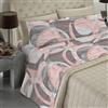 BANZAII TEXTILE INNOVATOR ONLINE Banzaii - Completo Lenzuola Matrimoniale In Microfibra Made In Italy Con Angolo h 30 cm Sara Rosa