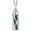 Engelsrufer - Catena per Collana Argento Sterling Altra Forma Malachite Donna, Argento, Länge: 50 cm - ERN-Heal-ML-S