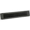 Adam Hall 19 Parts 87222 BRUSH - Pannello Rack 2 U acciaio nero con Spazzola