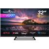 Smart Tech Smart TV 32 Pollici HD Ready Display LED Sistema VIDAA colore Nero - 32HV10V3
