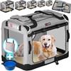 CADOCA® Trasportino Cane & Gatto M 60x42x44cm Box Animali Domestici Media Grande Taglia Viaggio Gabbia per Trasporto Traspirante
