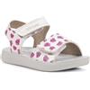Geox B Sandal LIGHTFLOPPY, Bambina, White/Fuchsia, 27 EU