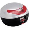 GIVI SRL Bauletto givi MONOLOCK® 26lt Grigio con catadiottri rossi comprensivo di piastra e kit universale - E260G730