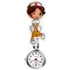 Silverora Orologio da infermiere da donna, orologio da taschino, al quarzo, da uomo, donna, con telaio a cartone animato, grande in lega, Tipo 1, Cornice animata