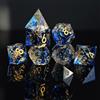 Elifel Dadi D&D D4 D6 D8 D10 D12 D20 D% Dadi DND Set 7 pezzi Poliedrici Fatti a Mano Resina con Bordi Affilati per Dungeons and Dragons Pathfinder Roll Giochi da tavolo Giochi RPG MTG con Confezione Regalo