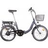 SMARTWAY Bicicletta Elettrica Pieghevole e-bike 20" Grigio - BIKE-F3D3SCK-G F3