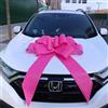 Chexin Fiocco per Auto Gigante - XXL 76 cm, Grande Fiocco Rosa per Auto, Bicicletta, Natale, Grande Regalo per Matrimoni, Feste, Feste, Grandi Maglie, Nastro Regalo con Nastri da 185 cm, con Ventosa