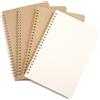 JIANTA 4 Pezzi Quaderni a Spirale, Taccuino Puntinato A5, Rigida Kraft Quaderno a Puntini, 100 Pagine/50 Fogli Quadernino Appunti Blocco Note a Spirale A5 per Schizzi Diario, Dotted A5 Notebooks