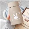 Nizirioo - Thermos in acciaio inox per bambini con indicatore di temperatura: 320 ml, thermos per la casa, lo sport
