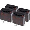 T6 Power Set di batterie T6 Power per l'alimentatore di backup Hewlett Packard, numero di parte RBC55, VRLA, 12 V